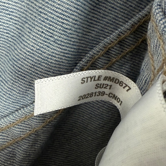 Madewell Stovepipe Jeans Denim Hume Wash Workwear Edition 32 - Picture 7 of 10